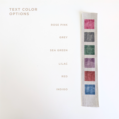 Hand Painted Linen Ribbon Bookmark